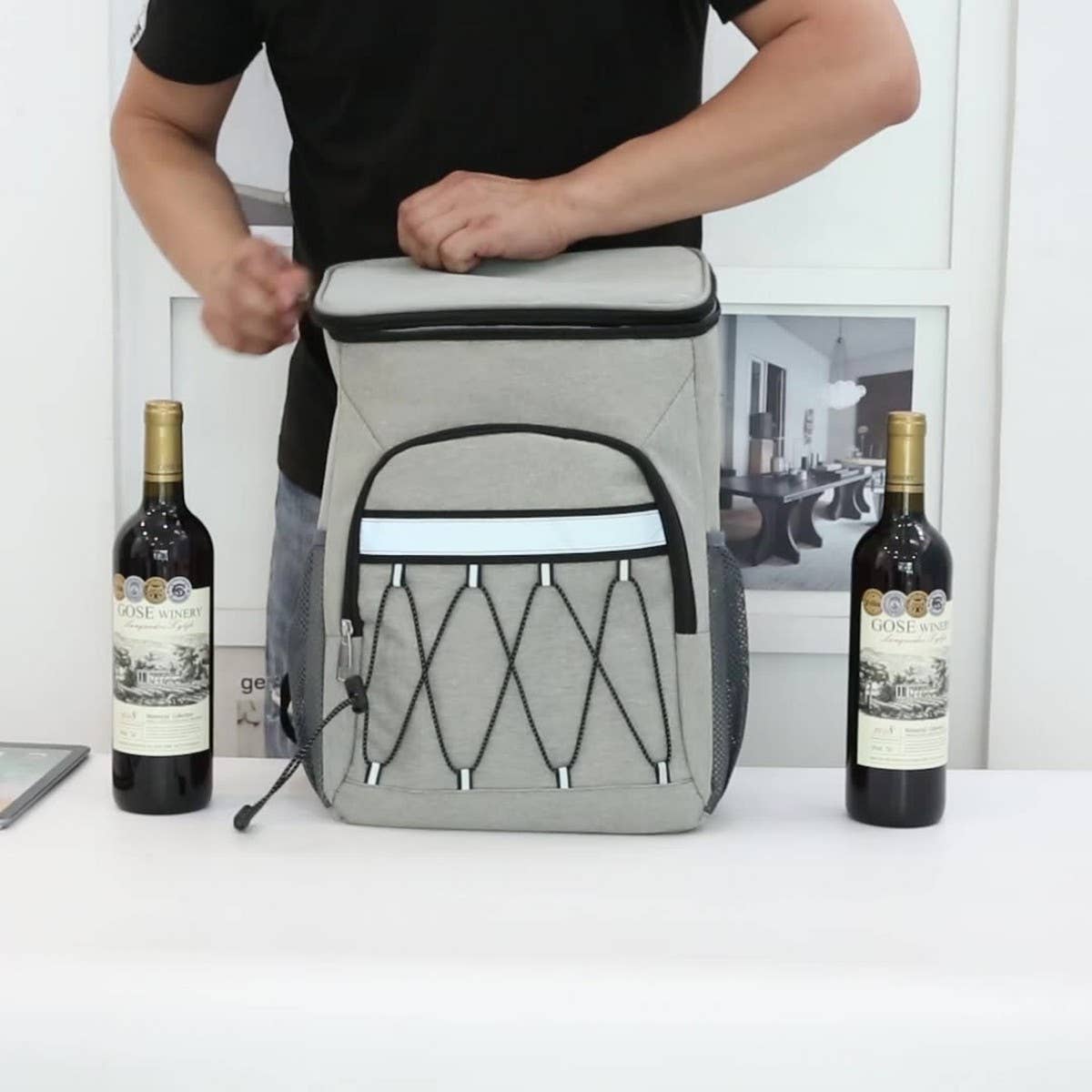 OXFORD COOLER BACKPACK FOR OUTDOOR PICNIC USE_CWAB5430