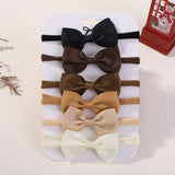 KIDS BOW HEADBAND SET ELASTIC NYLON NO MARKS_CWAHA6720