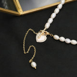 ALL MATCH LUXURY LOVE PEARL PENDANT NECKLACE_CWAJE3851