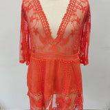 LACE BIKINI SWIMSUIT BEACH COVERUP WOMEN_CWMW0676