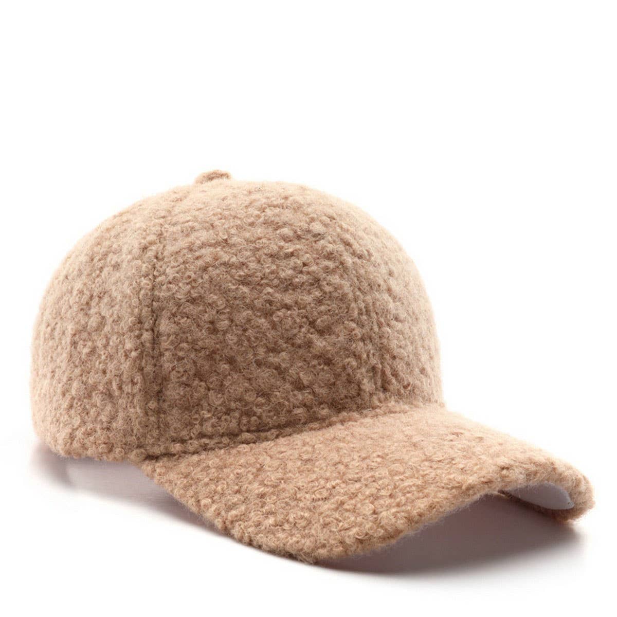 Winter Solid Color Fleece Baseball Hat For Women Cwah2821
