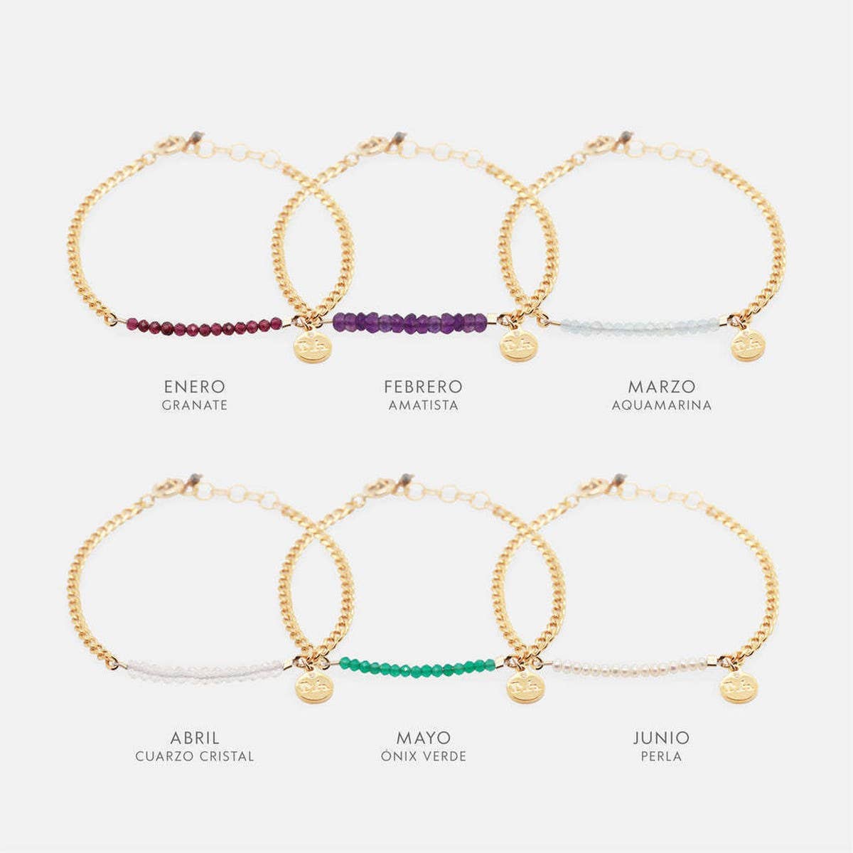 Womens Creative Twelve Birthstone Beaded Bracelet_Cwmm3914