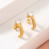 PERSONALIZED C SHAPED DIAMOND EARRINGS_CWMM3619