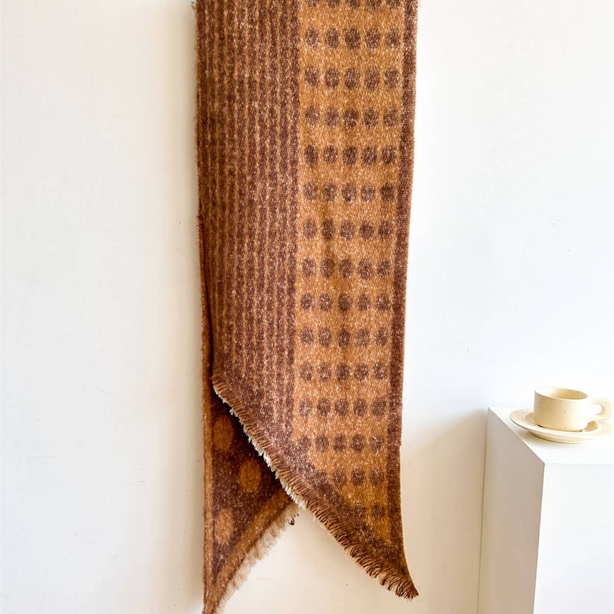 Polka Dot Loop ScarfTHICK Warm Winter Shawl_Cwasc0979