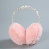 FASHIONABLE WARM PEARL EARMUFFS_CWMM1432