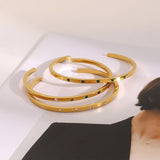 18K GOLD MIXED COLOR ROUND DIAMOND OPEN BRACELET_CWAJE4727