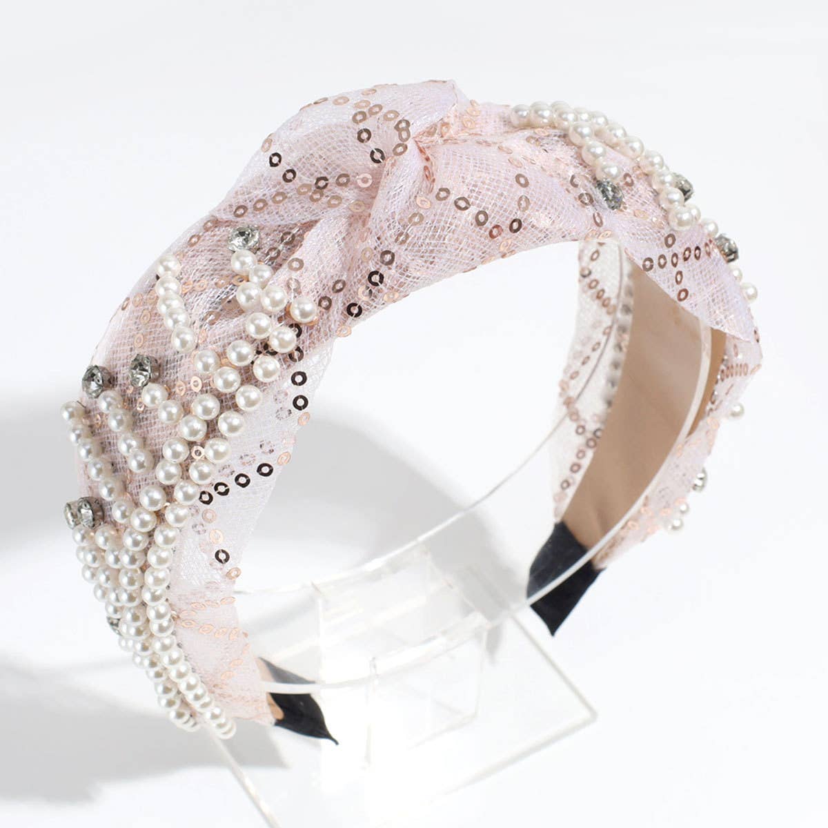 HIGH HEAD PRESSURE MESH KNOTTED HEADBAND_CWAHA2313