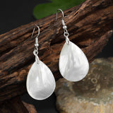 FASHION NATURAL SHELL SERIES WATER DROP EARRINGS_CWMM4264
