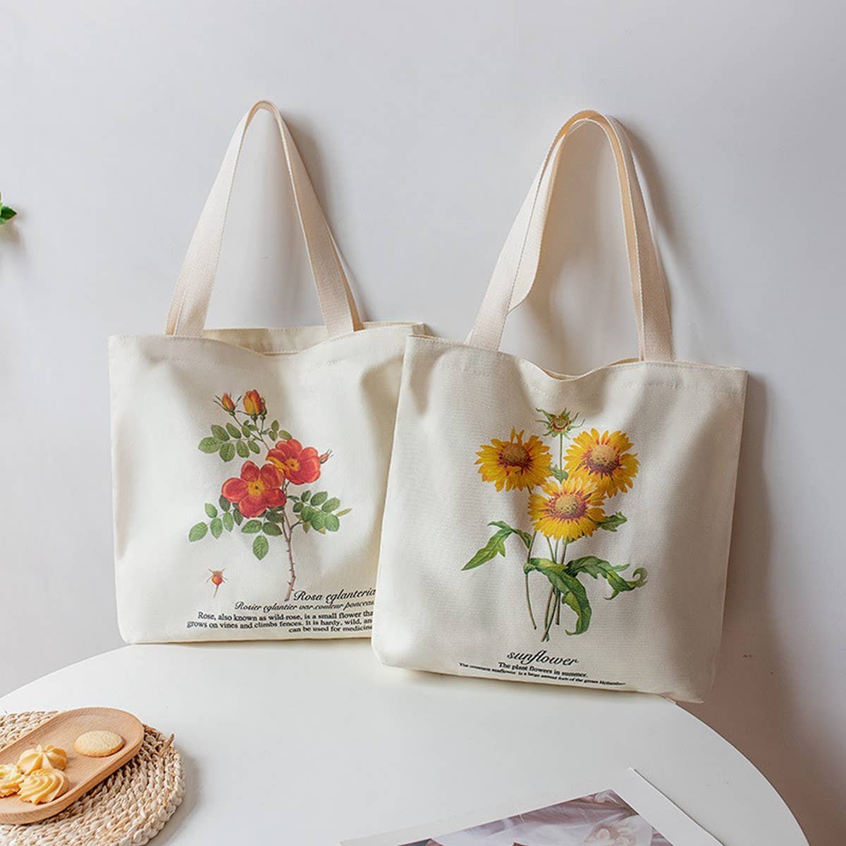 NEW LARGE PRINTED CANVAS TOTE BAG FOR WOMEN_CWAB5634