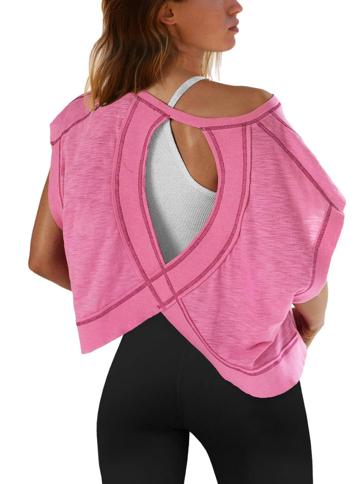 Womens Back Sports Yoga Top