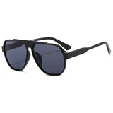 MODERN FLAT TOP OVERSIZED OCEAN LENS SUNGLASSES_CWASG1172