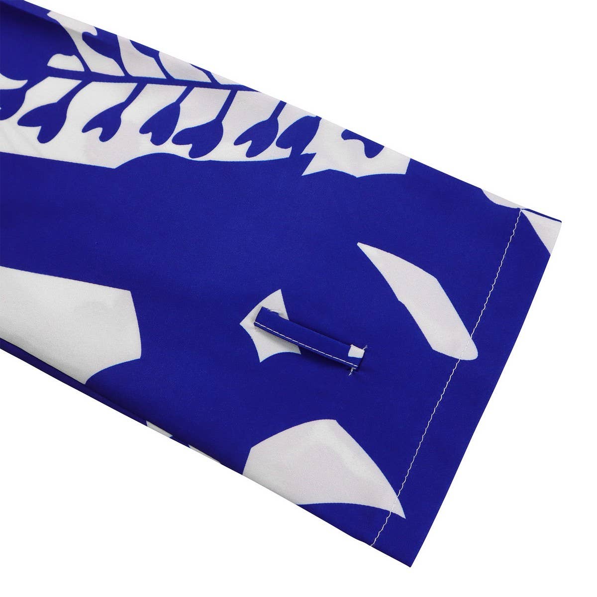 TEMPERAMENT PRINTED IRREGULAR LAPEL DRESS_CWDMD3655