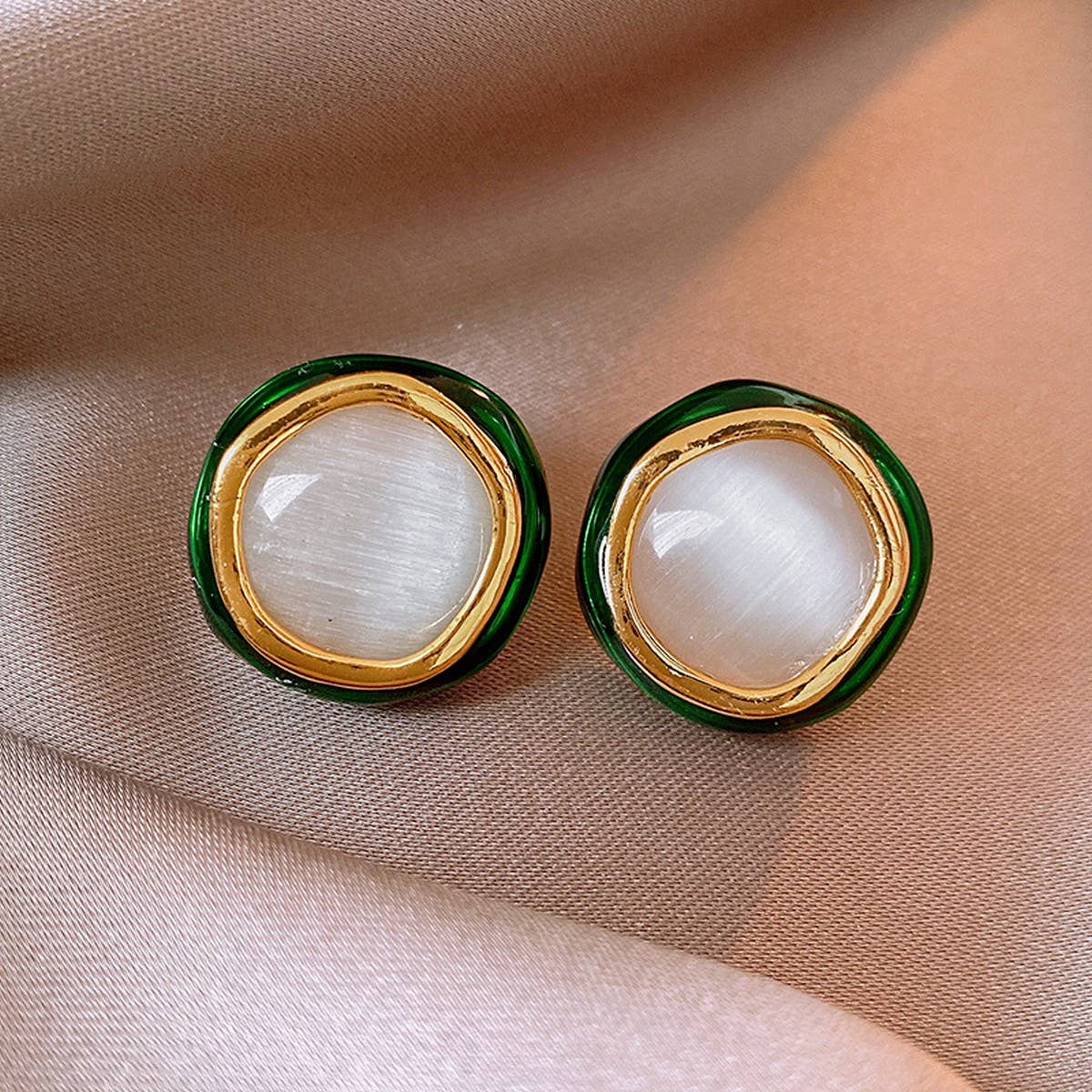 ROUND NICHE TEMPERAMENT EARRINGS_CWAJE2456