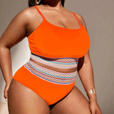 SIMPLE PLUS SIZE BIKINI SWIMSUIT_CWMW0227
