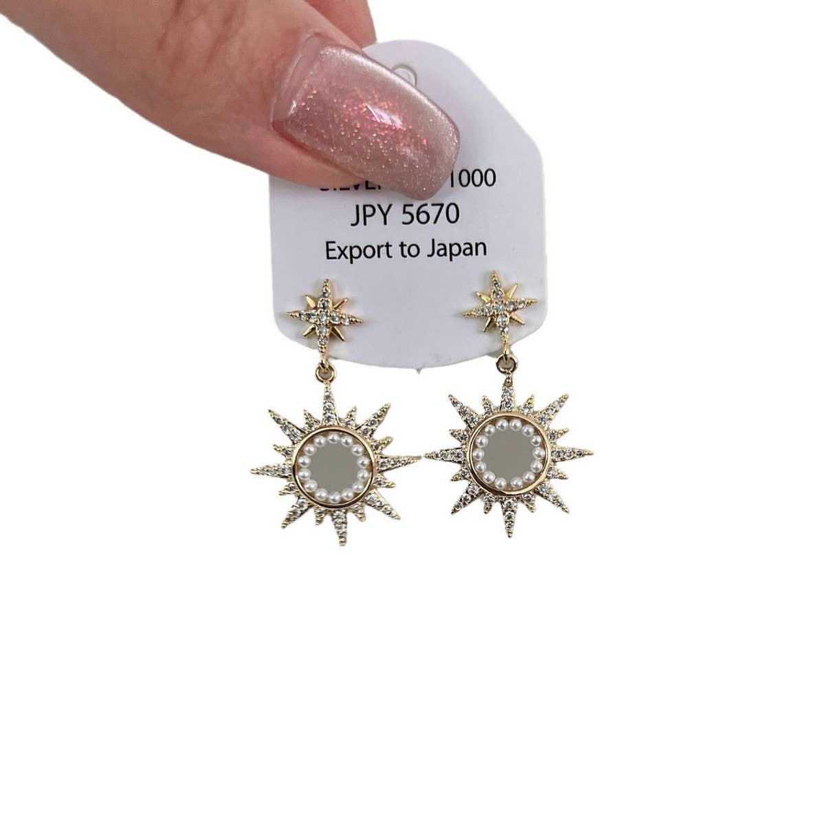 2024 PERSONALIZED ZIRCON SUN RING STUD EARRINGS_CWAJE1332
