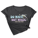 INSPIRATIONAL MATH QUOTE V NECK TEE FOR WOMEN_CWTTS1477