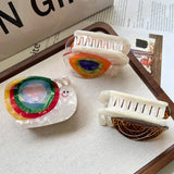 COLORFUL SNAIL ACETATE CLAW CLIP ELEGANT CARTOON_CWAHA5839
