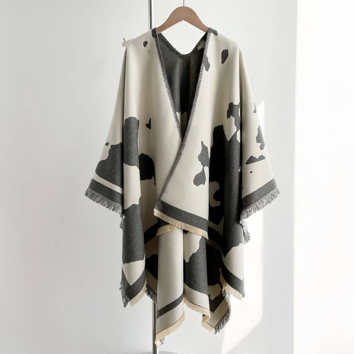 Korean Style Milk Pattern Shawl Women Thickcape_Cwocasl00091