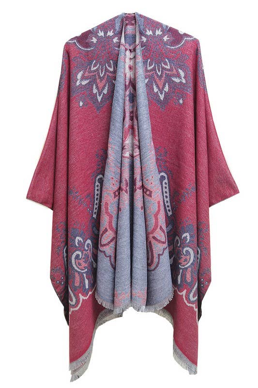 FLORAL FASHION SHAWL WRAP_CWASC035