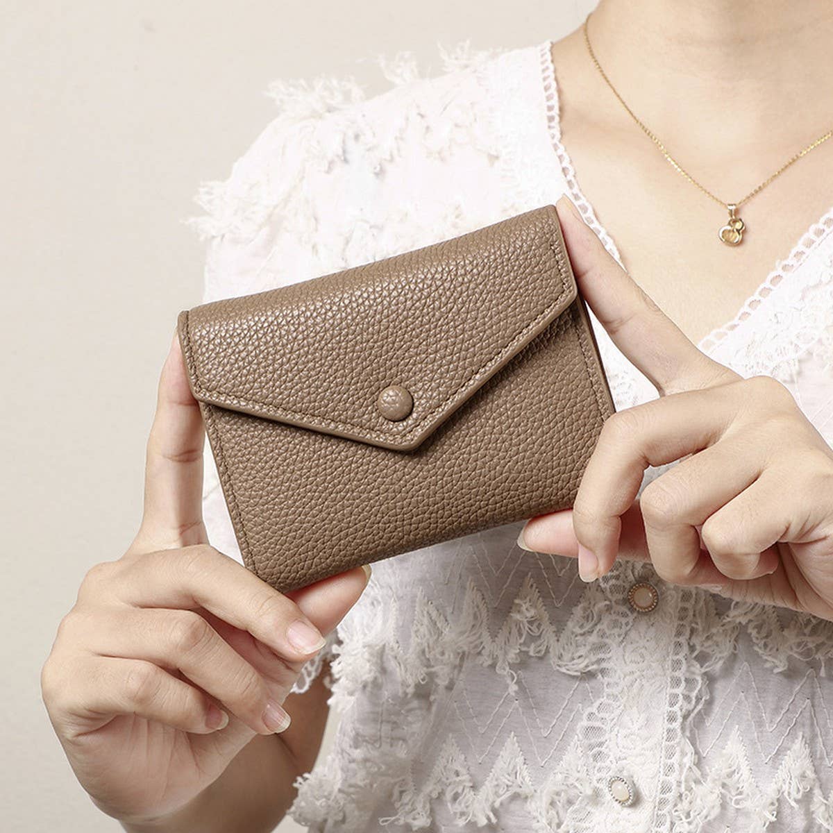 New Autumn Solid Envelope 3-Fold Wallet_Cwab06265