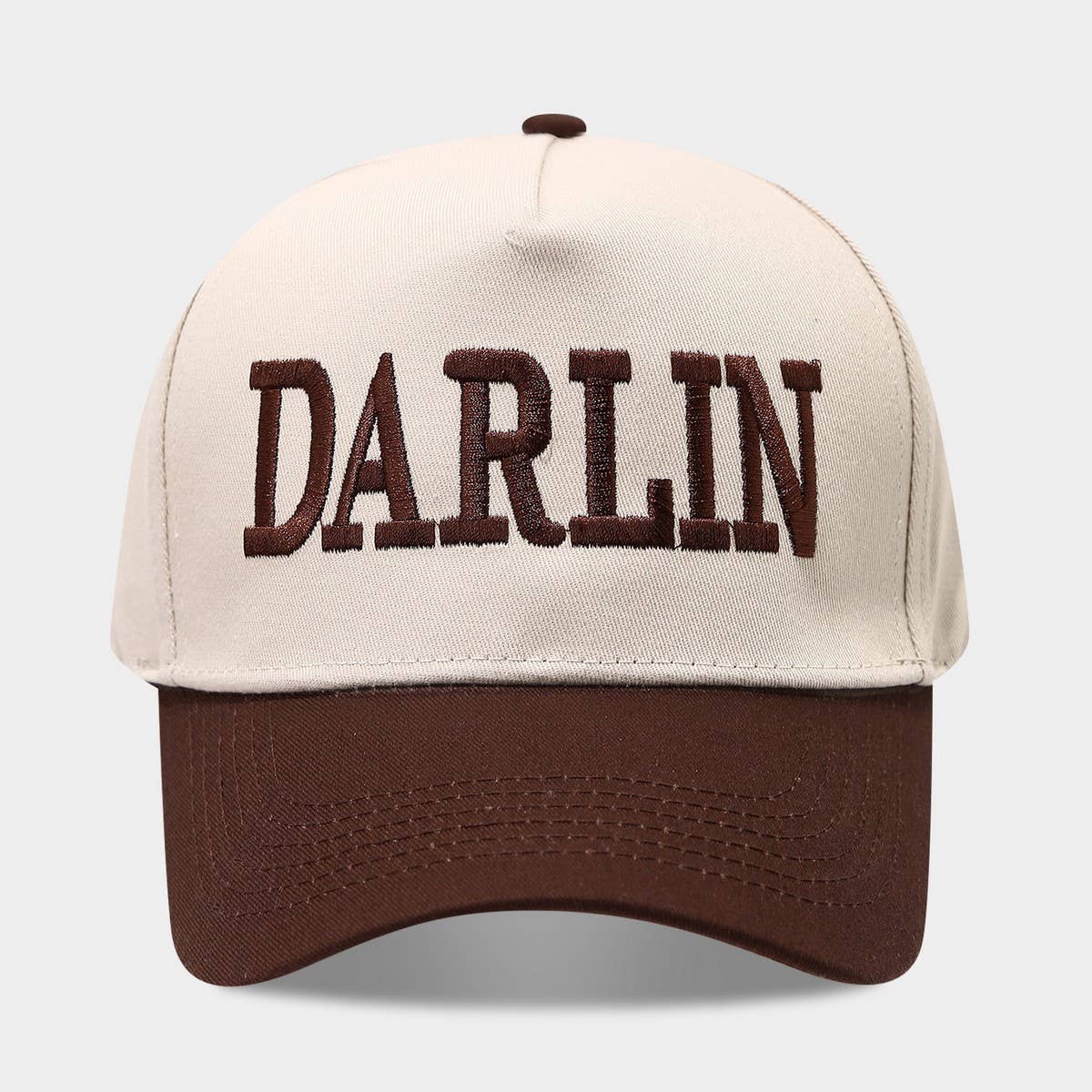 Vintage Darlin Embroidery Trucker Baseball Cap_Cwah04661