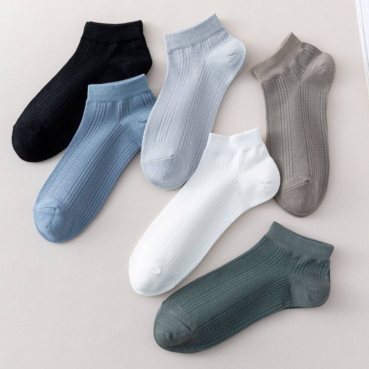 Versatile Solid Color Cotton Men'S Socks_Cwms2005