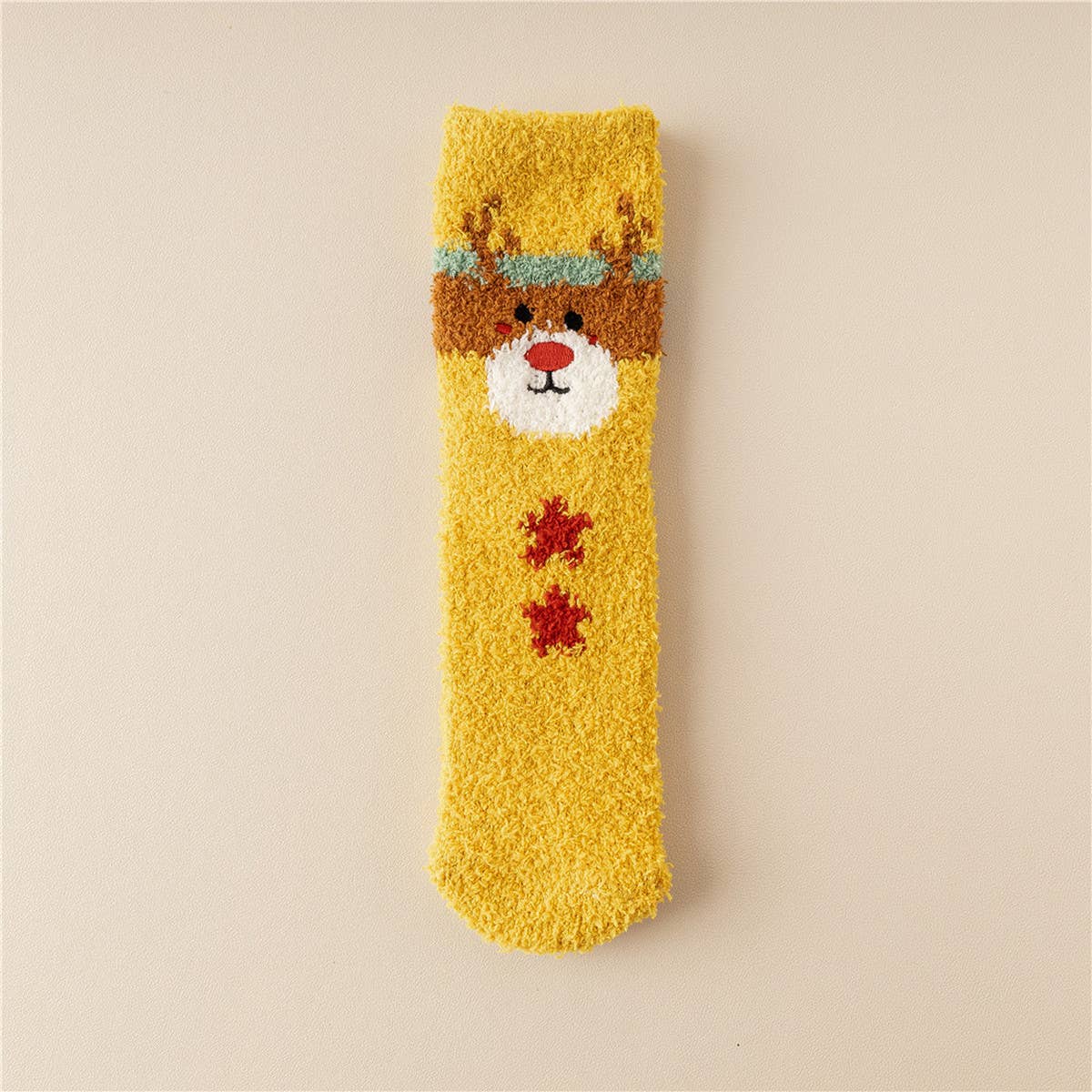 Women Christmas Warm Coral Velvet Socks_Cwms0335