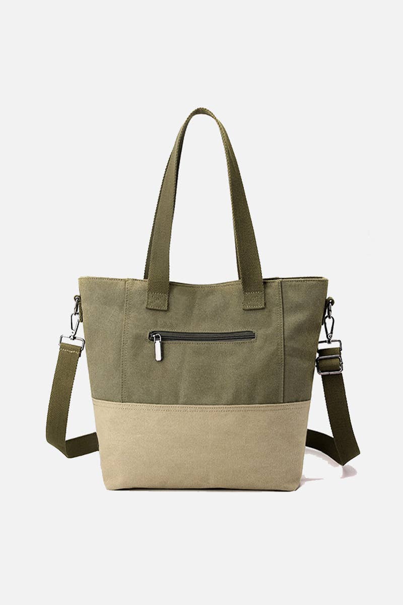 Big Pocket Canvas Cross Body Shopper Bag_Cuab0098