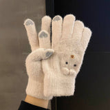 CUTE VELVET WARM GLOVES FOR AUTUMN AND WINTER_CWAG0174