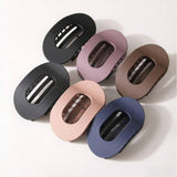 Cwaha07450_Large Round Flat Hair Claw Clip Strong Grip