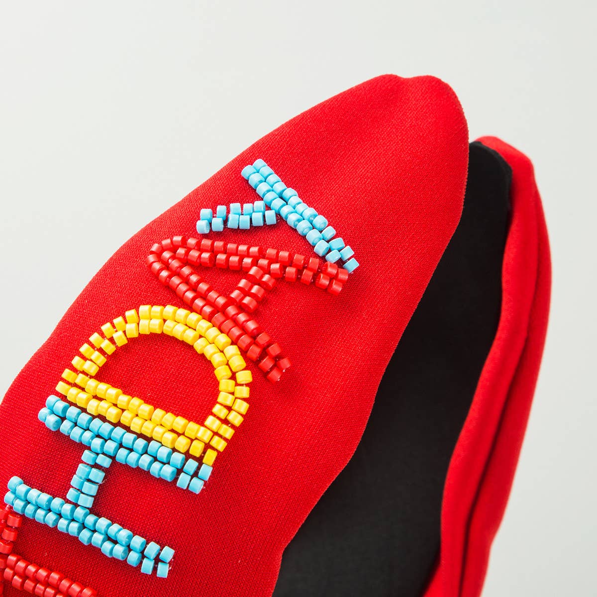 NEW HANDMADE RICE BEAD KNOTTED HEADBAND_CWAHA1785