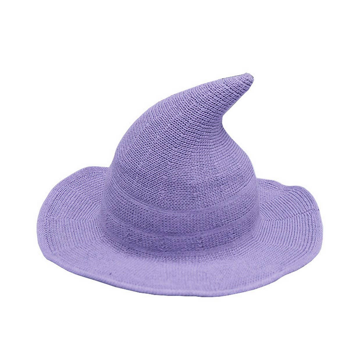 Cwah1676_Regular Foldable Knitted Halloween Witch Hat