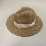 ALL MATCH SIMPLE BEACH VACATION STRAW HAT_CWAH3448