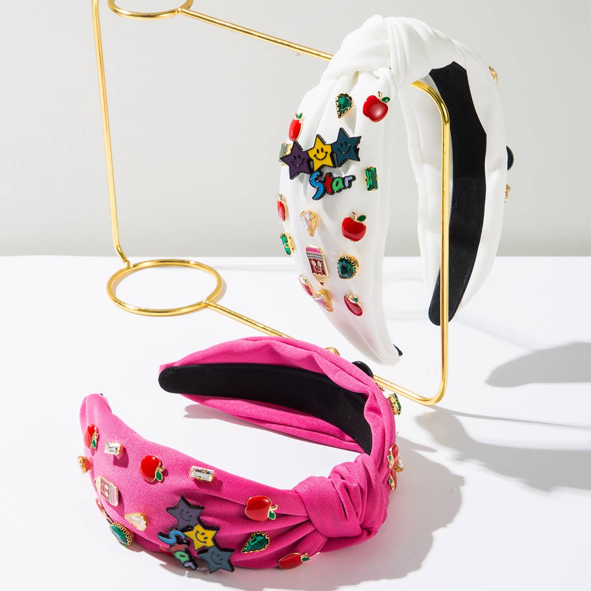 FASHIONABLE ENGLISH LETTERS DIAMOND HEADBAND_CWAHA1783