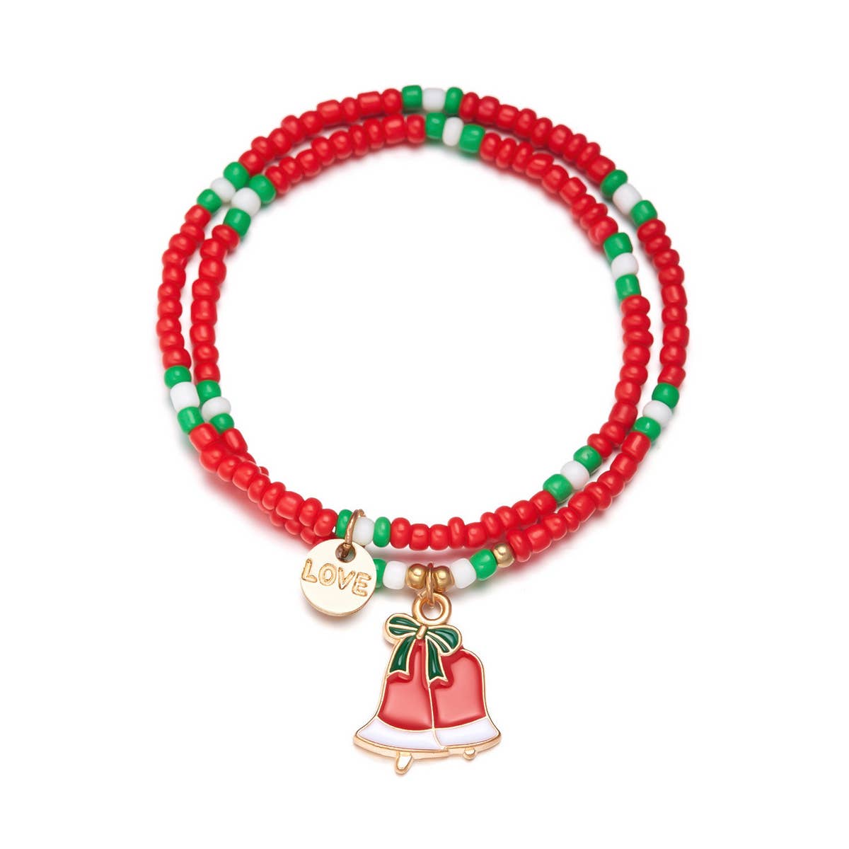 SANTA CLAUS OIL DROP BEADED BRACELET_CWAJE2401
