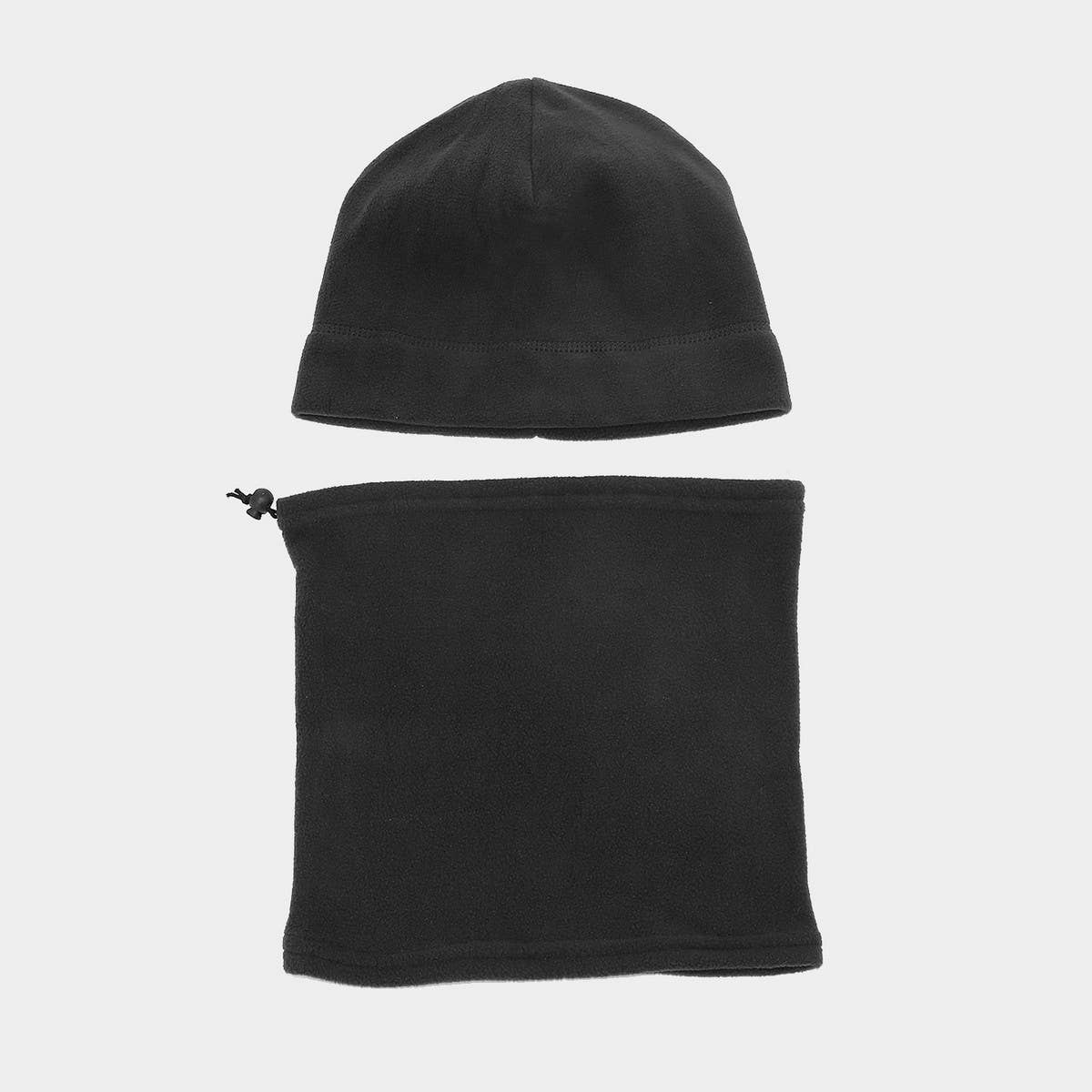 Winter Fleece Hat And Neck Warmer Set Unisex_Cwah04678