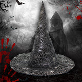 Cwah4037_Halloween Wizard Hat Magician Hat Witch Hat