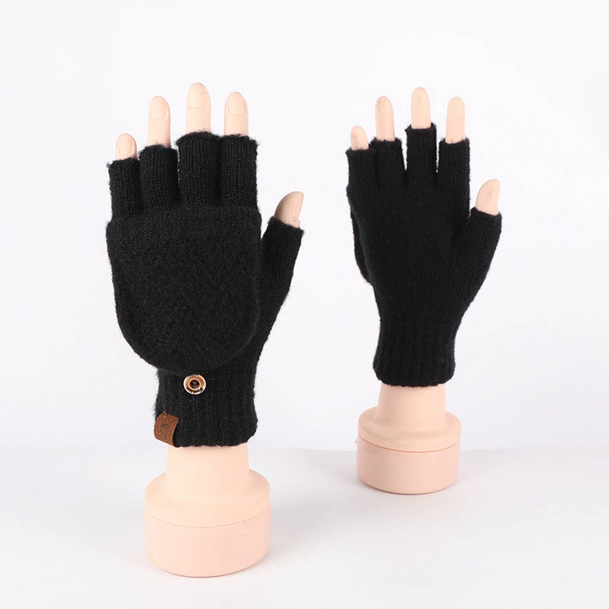 Winter Cold Protection Warm Half Finger Gloves_Cwmm2884