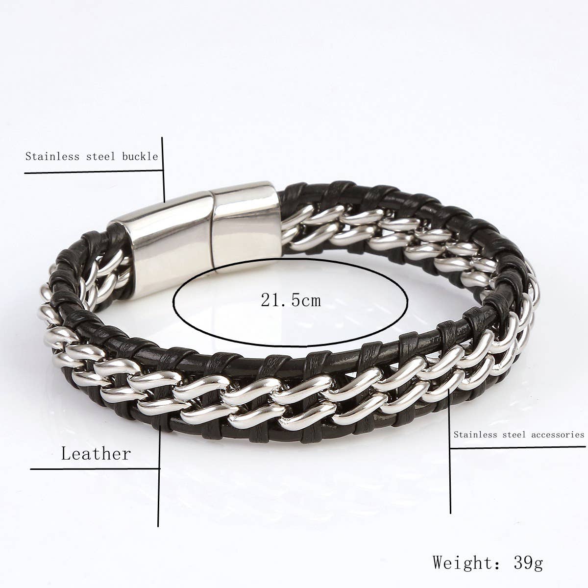 FASHIONABLE WOVEN BRACELET CHAIN BRACELET_CWAJE1460