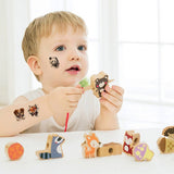 KIDS CARTOON ANIMAL TATTOO STICKERS SET WATERPROOF_CWMM8352