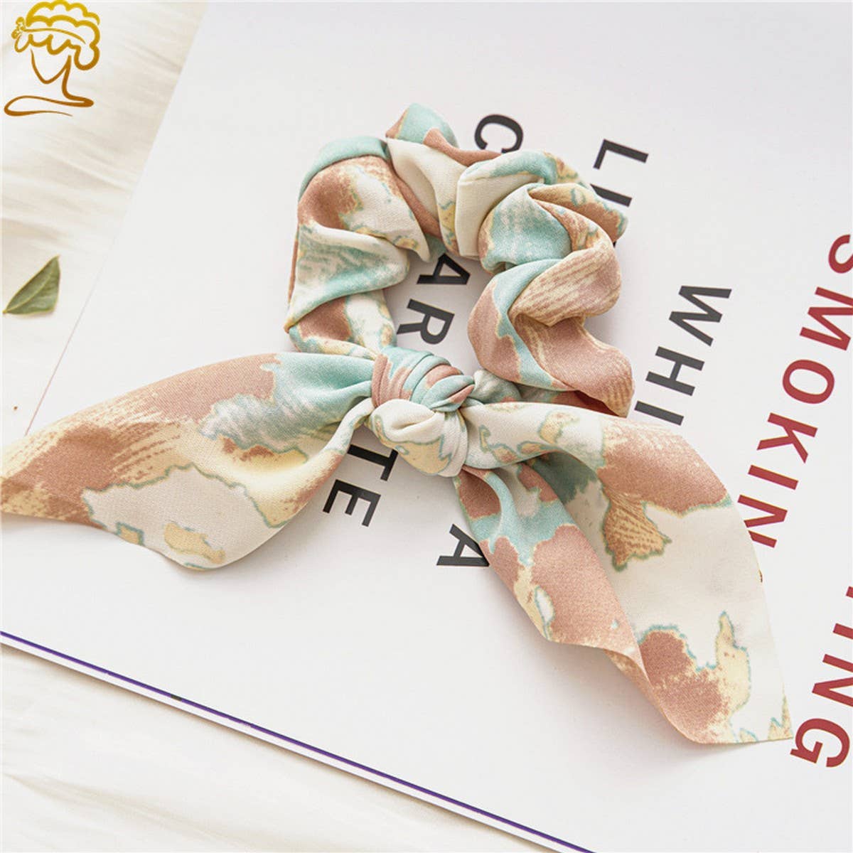 RETRO TIE DYE RABBIT EARS LARGE INTESTINE HAIR TIE_CWAHA0839