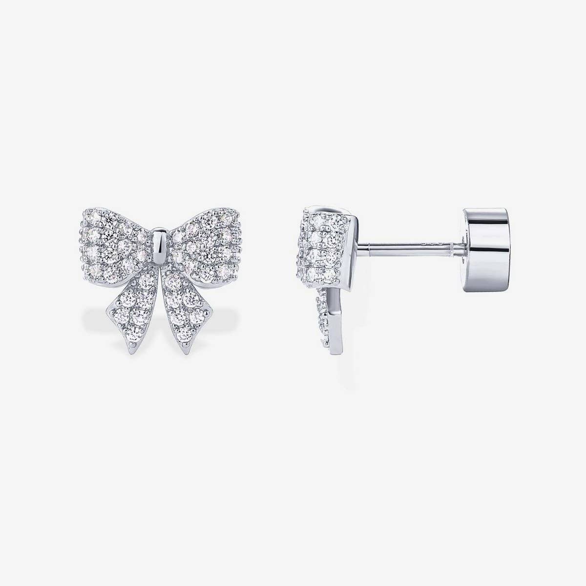 ELEGANT FLOWER ZIRCON 18K GOLD STUD EARRINGS_CWAJE5072