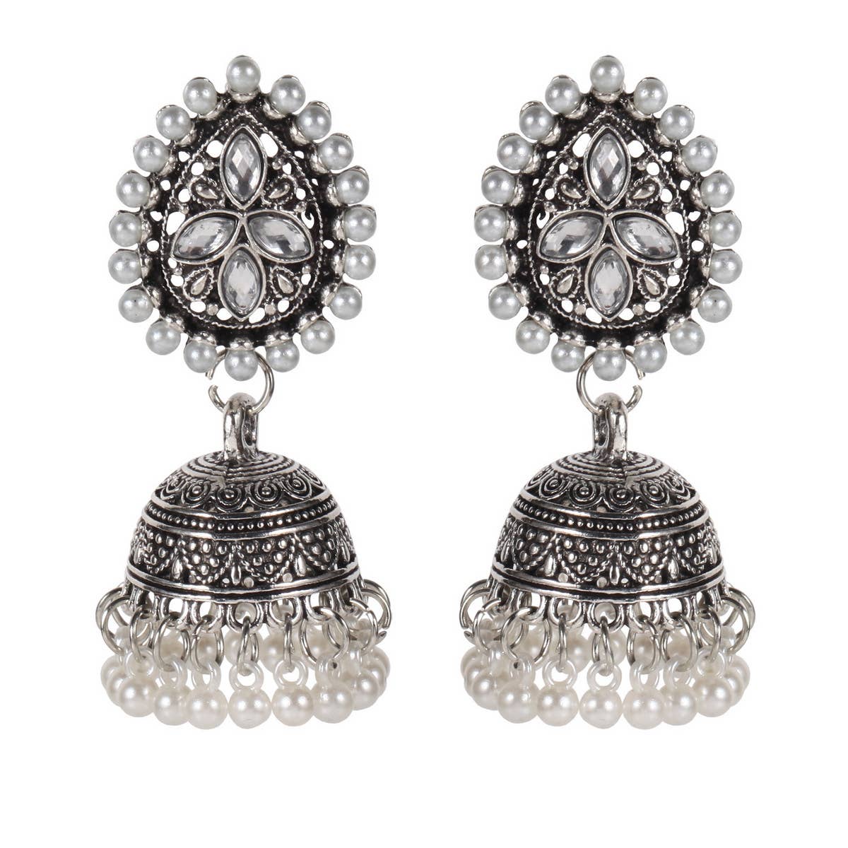 HANDMADE TASSEL BELL STYLE EARRINGS_CWAJE2240