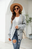 Solid Knit Coat Loose With Cardigan