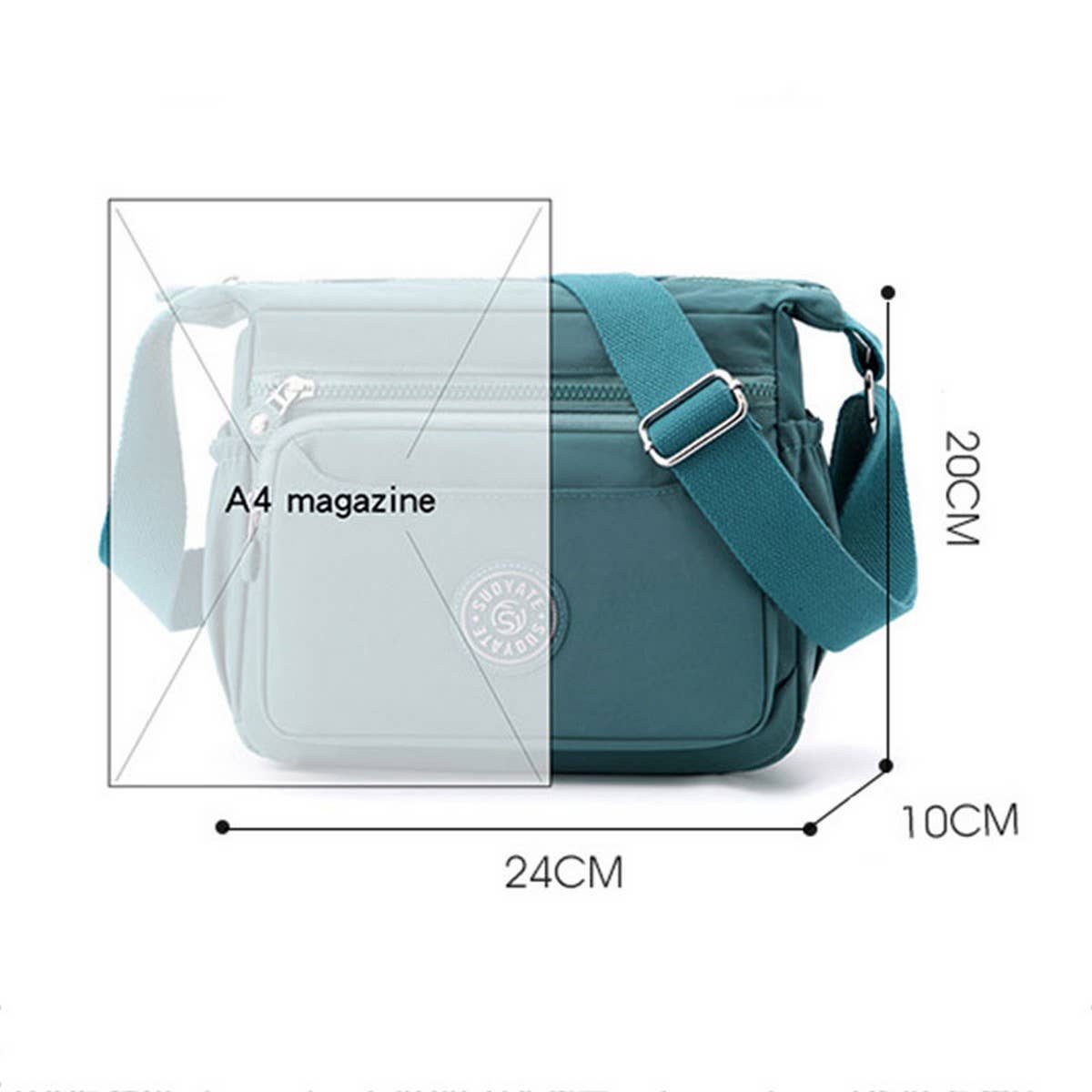 OXFORD CLOTH FASHIONABLE CROSSBODY SHOULDER BAG_CWASC1746