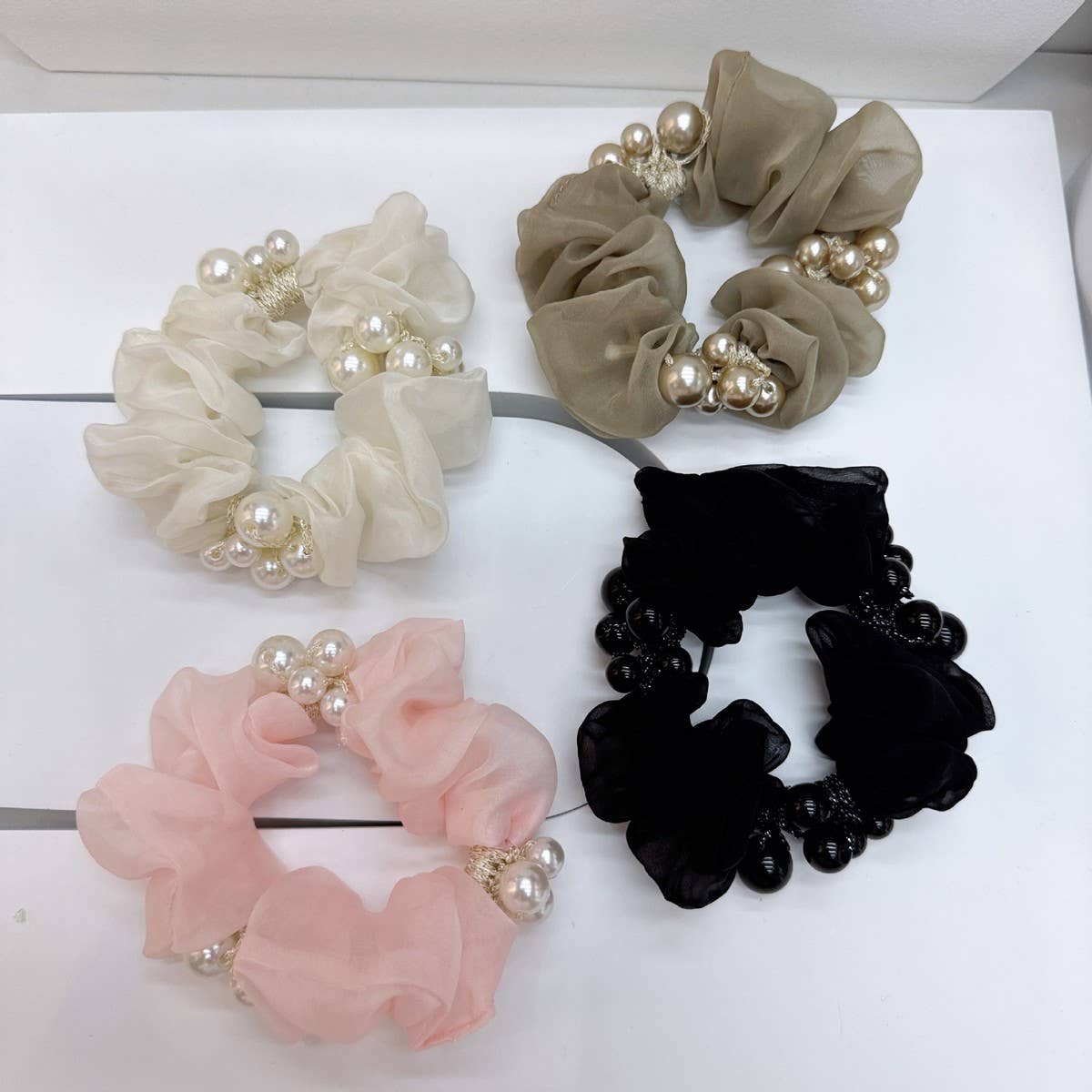 ELEGANT PEARL HAIR TIE CUTE PONYTAIL HOLDER_CWAHA6868