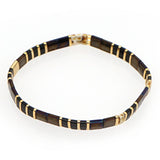 Multi-Layered Tila Beads Braided Gold Bead Bracelet_Cwmm3817