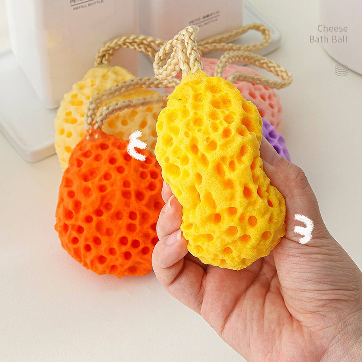 HONEYCOMB SPONGE BATH BALL BATH SPONGE BATH SPONGE_CWMM3326