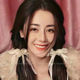 Women Knotted Streamer Bow Hair Tie_Cwaha1083