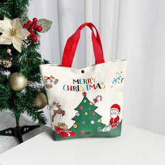 Cwmm9357_Christmas Eve Gift Candy Apple Tote Bag
